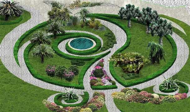 Элементарное преобразование рельефа сада