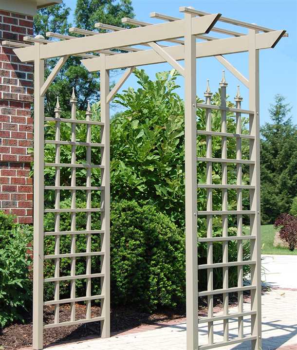 Материалы для изготовления перголы для роз
